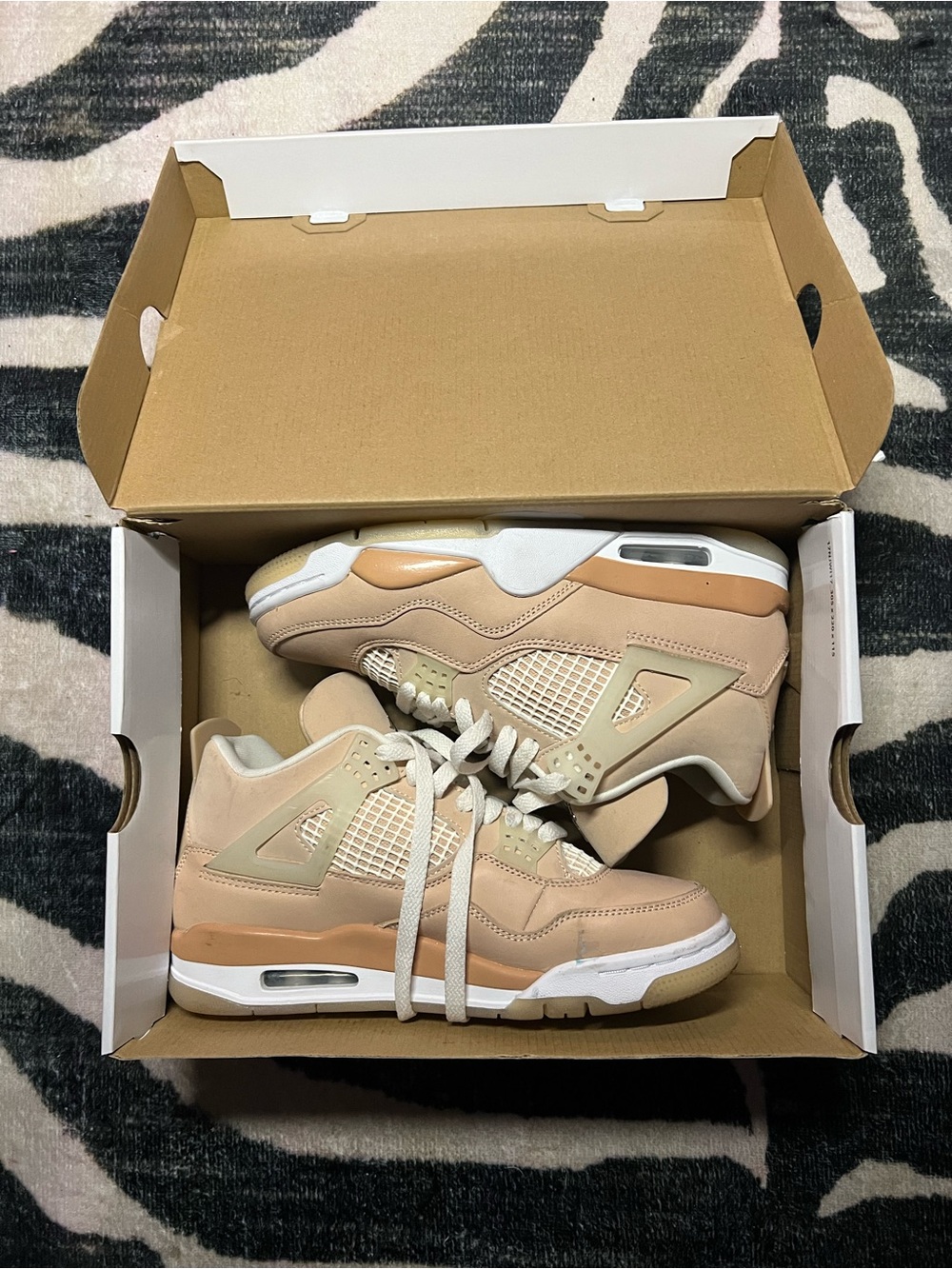 Jordan 4 Shimmer Tan Sneakers